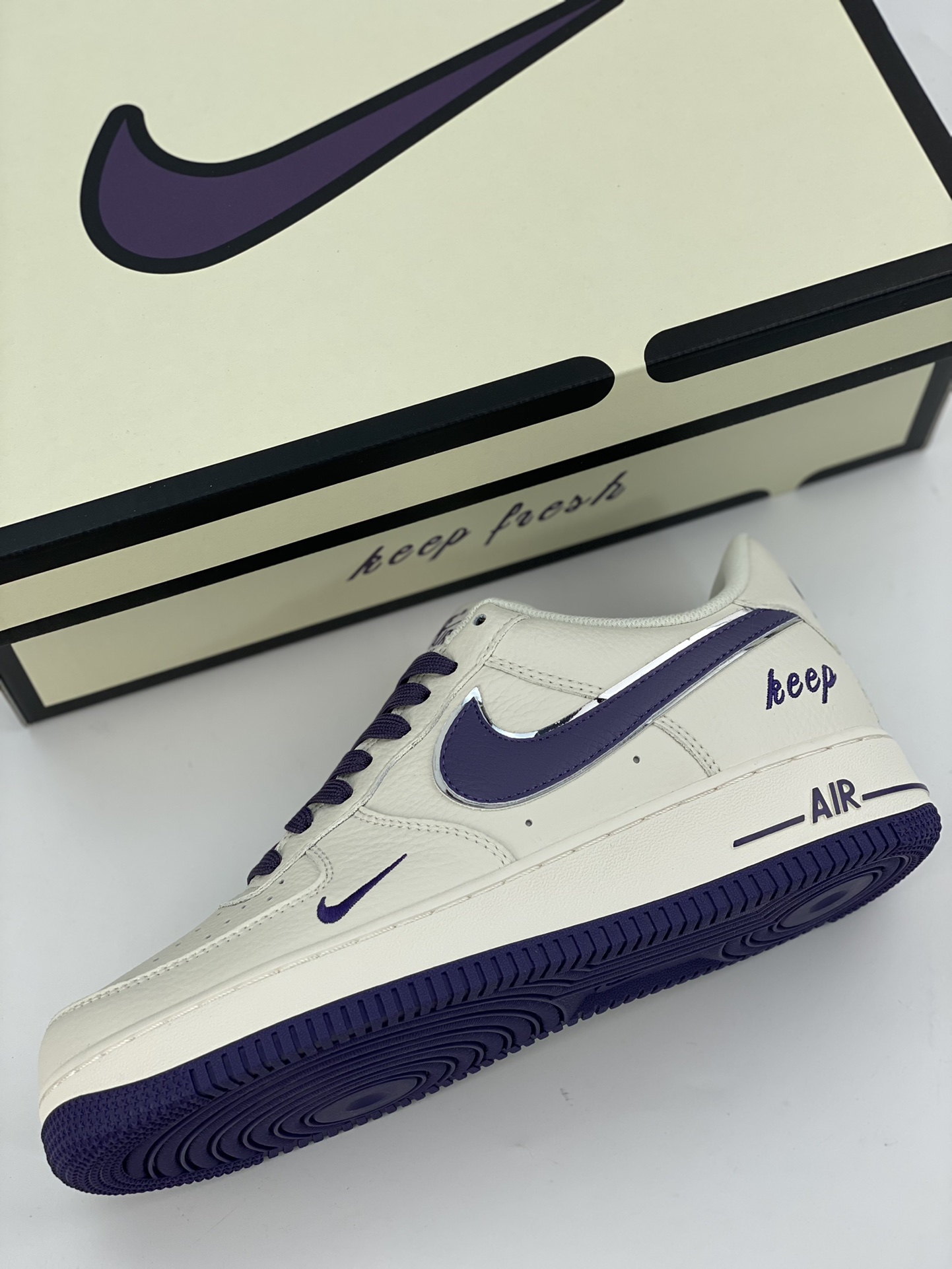 Nike Air Force 1 Low 07 Dark Purple Beige BM2023-103