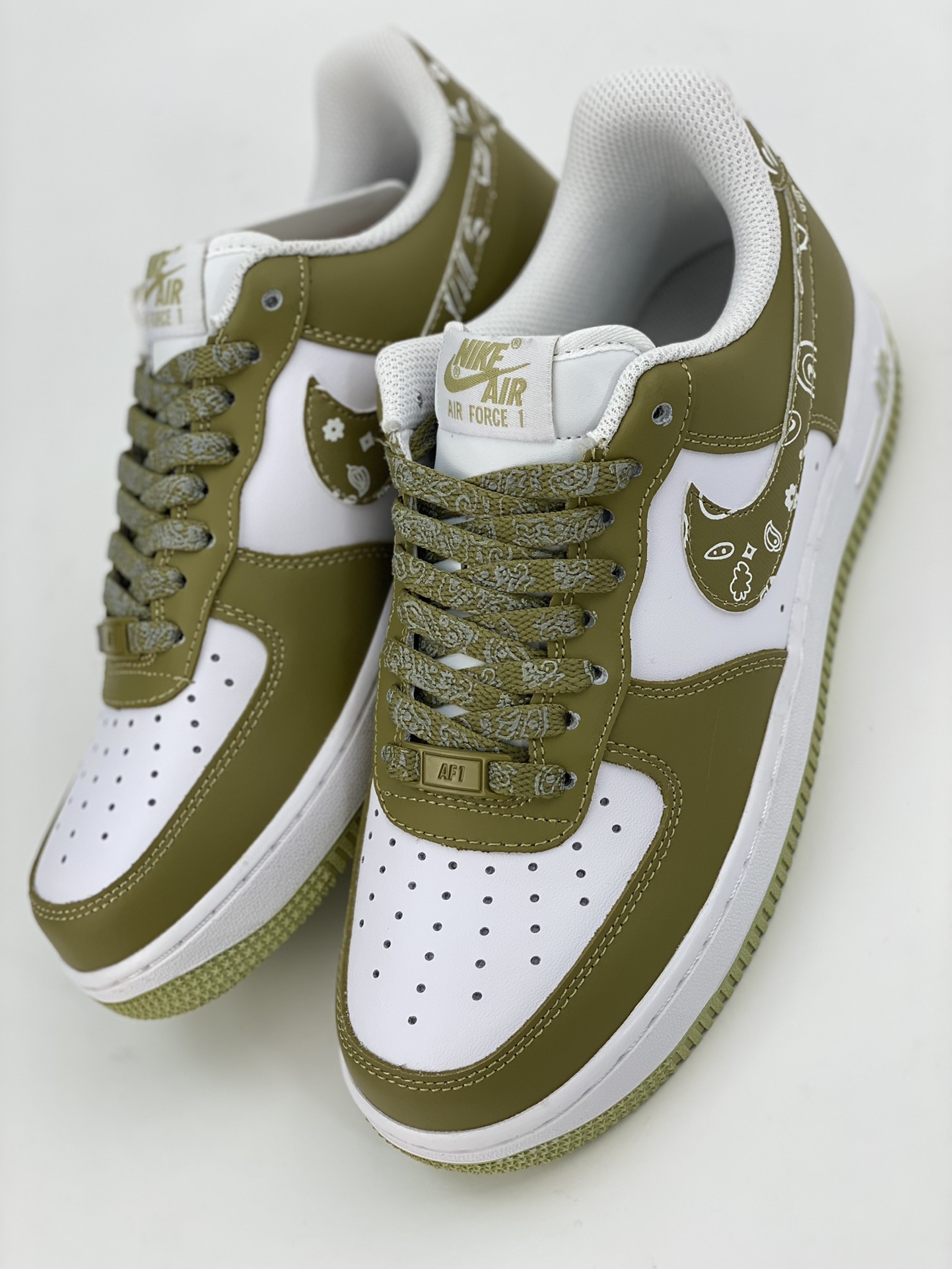 Nike Air Force 1 Low 07 White Green Cashew Flower XM6386-556