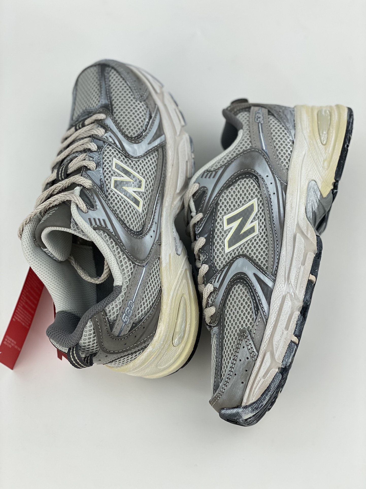 New Balance NB530 series leather distressed retro casual jogging shoes MR530TG