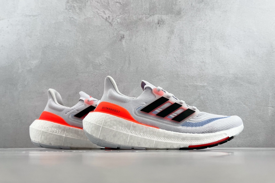 adidas Uitraboost Light White Black Orange HQ6351