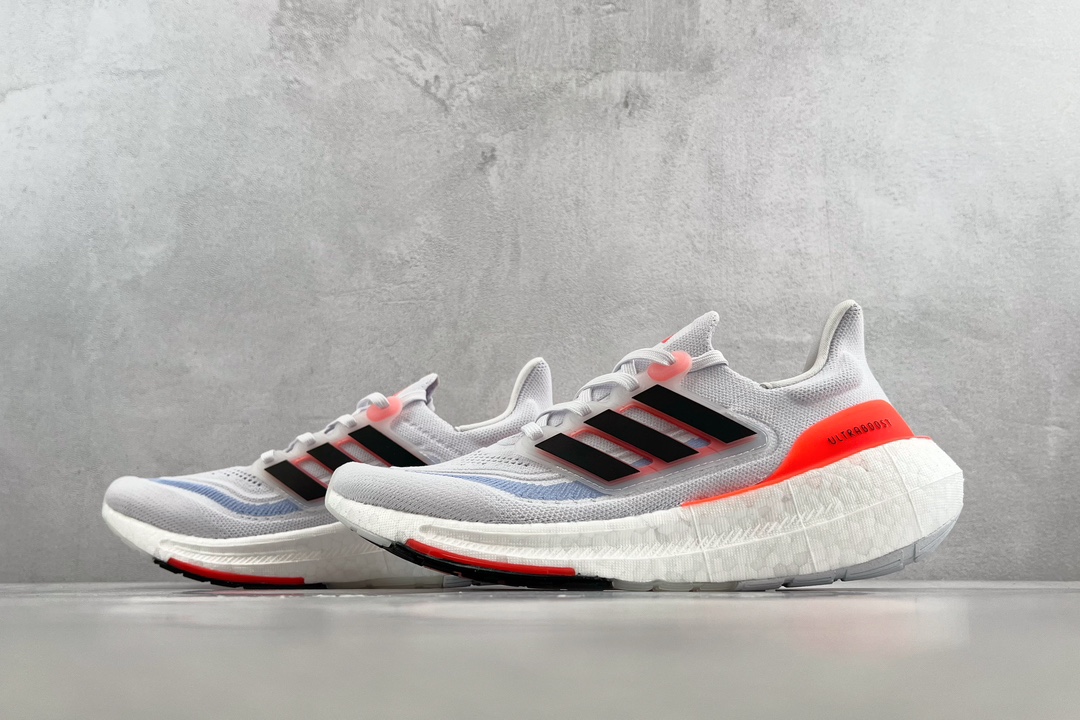 adidas Uitraboost Light White Black Orange HQ6351