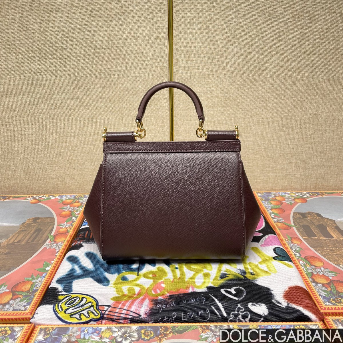 Dolce & Gabbana Sicily Small Red Leather Shoulder Bag - Iconic Design 3 a1685291880182 2307