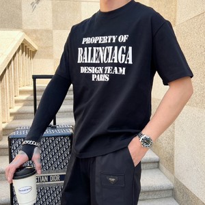 Balenciaga Clothing T-Shirt Good Quality Replica Spring Collection Fashion Short Sleeve
