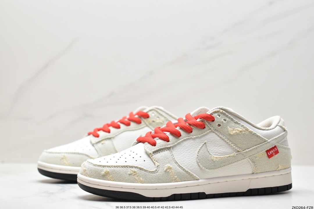 270 李维斯联名  Nike SB Dunk Low Levis牛仔破洞低帮休闲板鞋 LE0021-003