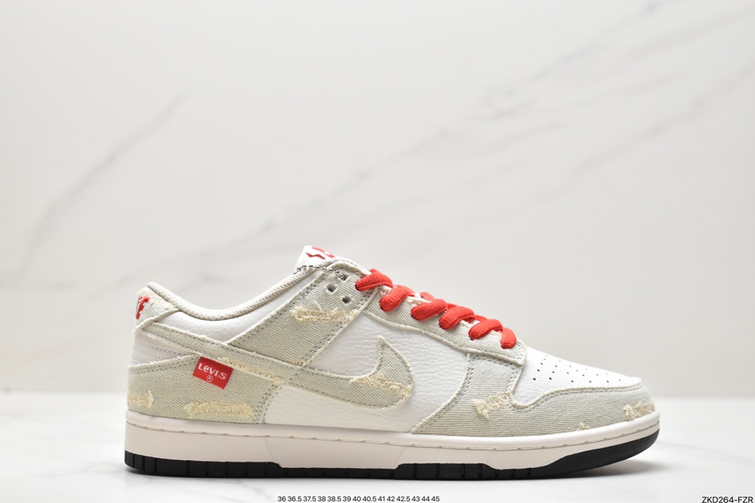 270 李维斯联名  Nike SB Dunk Low Levis牛仔破洞低帮休闲板鞋 LE0021-003