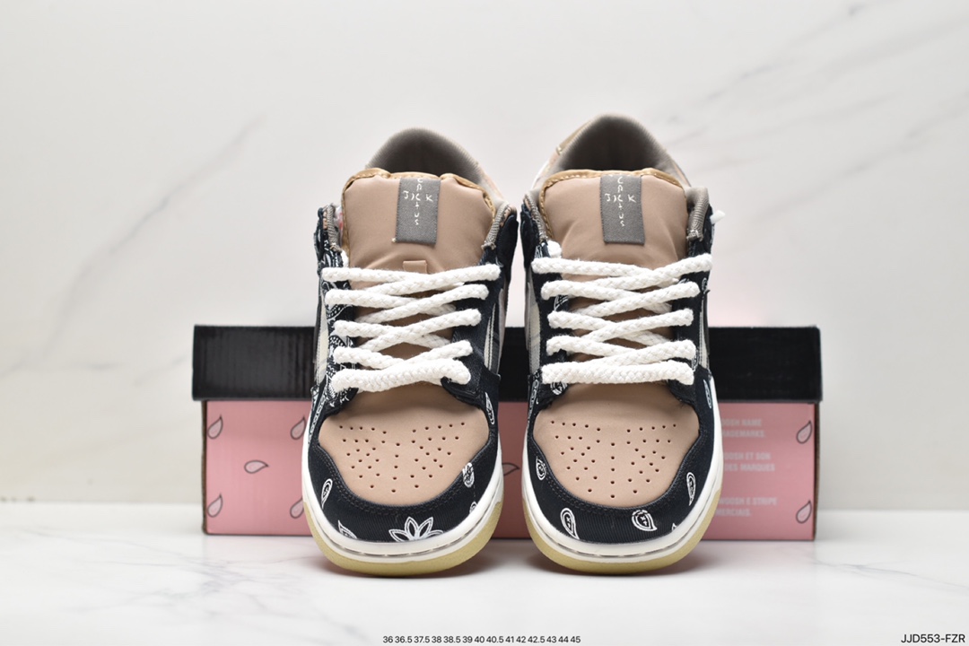 130 众明星同款，说唱歌手·斯科特再度联乘Travis Scott x Nike SB Dunk Low”Jackboys”扣篮系列低帮 CT5053-001