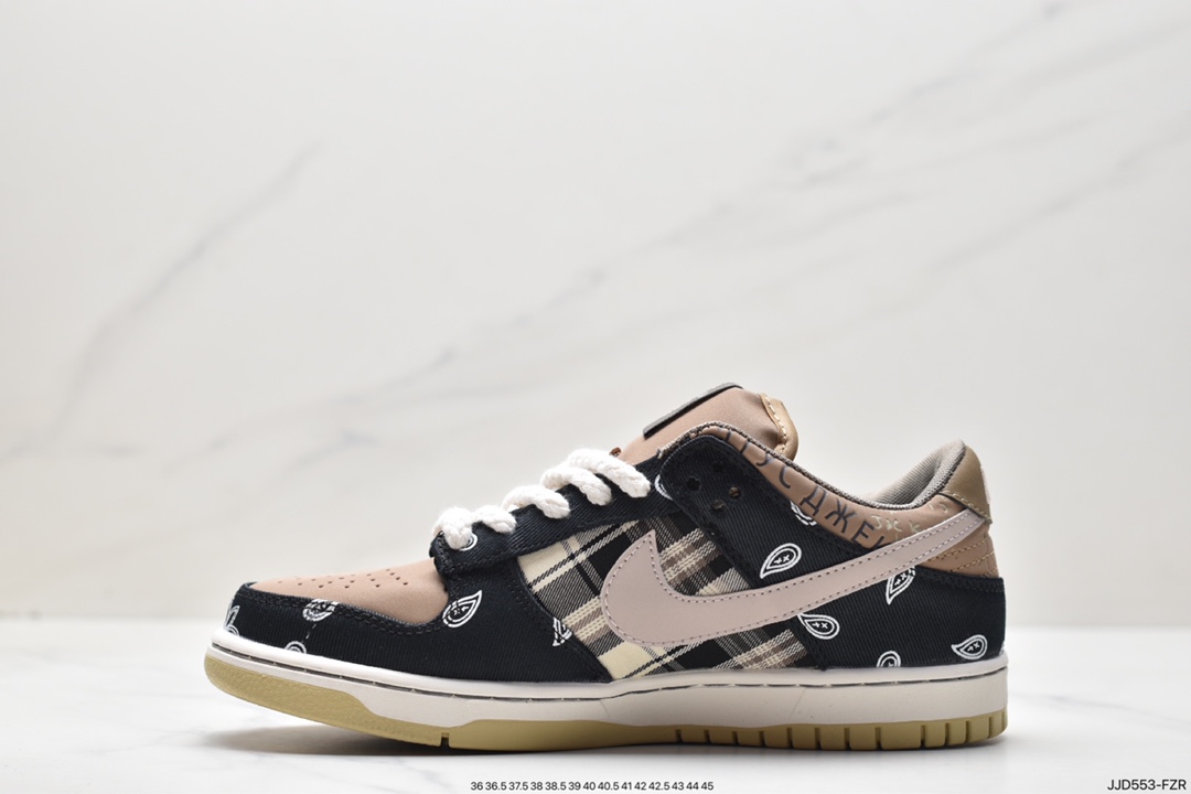 130 众明星同款，说唱歌手·斯科特再度联乘Travis Scott x Nike SB Dunk Low”Jackboys”扣篮系列低帮 CT5053-001