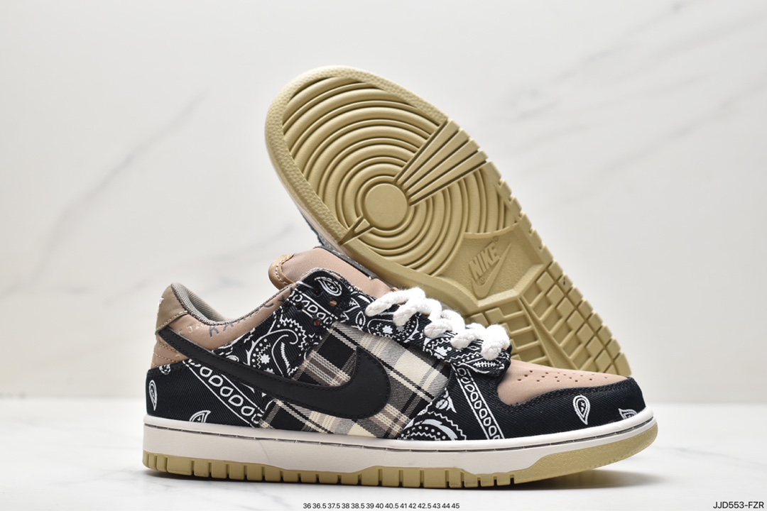 130 众明星同款，说唱歌手·斯科特再度联乘Travis Scott x Nike SB Dunk Low”Jackboys”扣篮系列低帮 CT5053-001