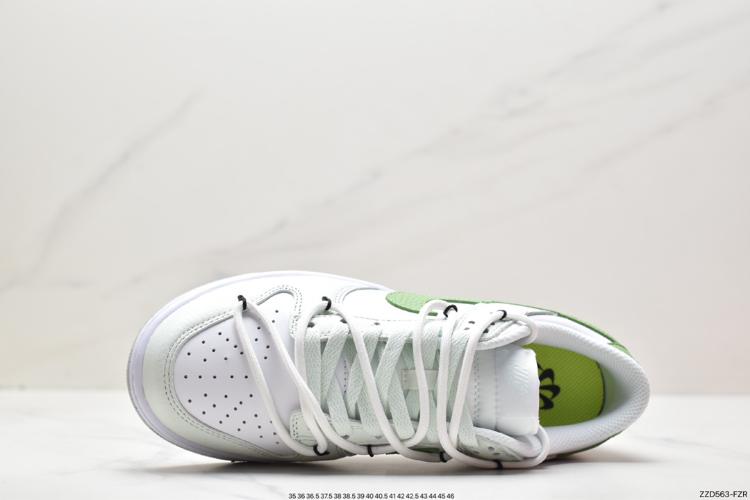 250 Nike SB Dunk Low 青提奶绿 白浅绿解构抽绳鞋带 DN1431-102