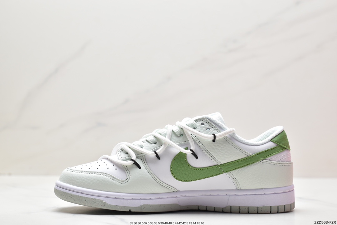 250 Nike SB Dunk Low 青提奶绿 白浅绿解构抽绳鞋带 DN1431-102