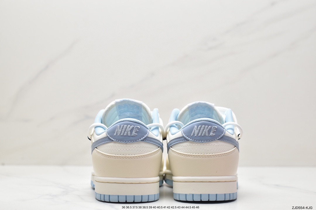 240 Nike SB Dunk Low”White/Black”扣篮系列低帮休闲运动鞋“白黑浅蓝涂鸦绑绳”DD1503-123