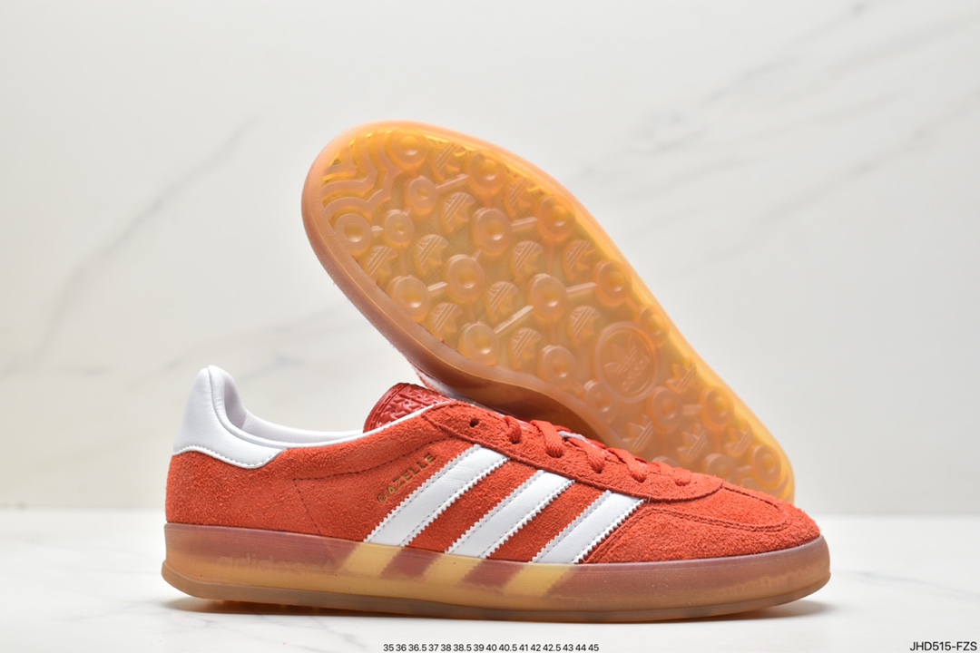 Adidas Originals Gazelle Indoor clover retro casual non-slip wear-resistant low-cut sneakers HQ8718