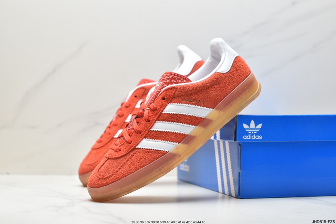 Adidas Originals Gazelle Indoor clover retro casual non-slip wear-resistant low-cut sneakers HQ8718