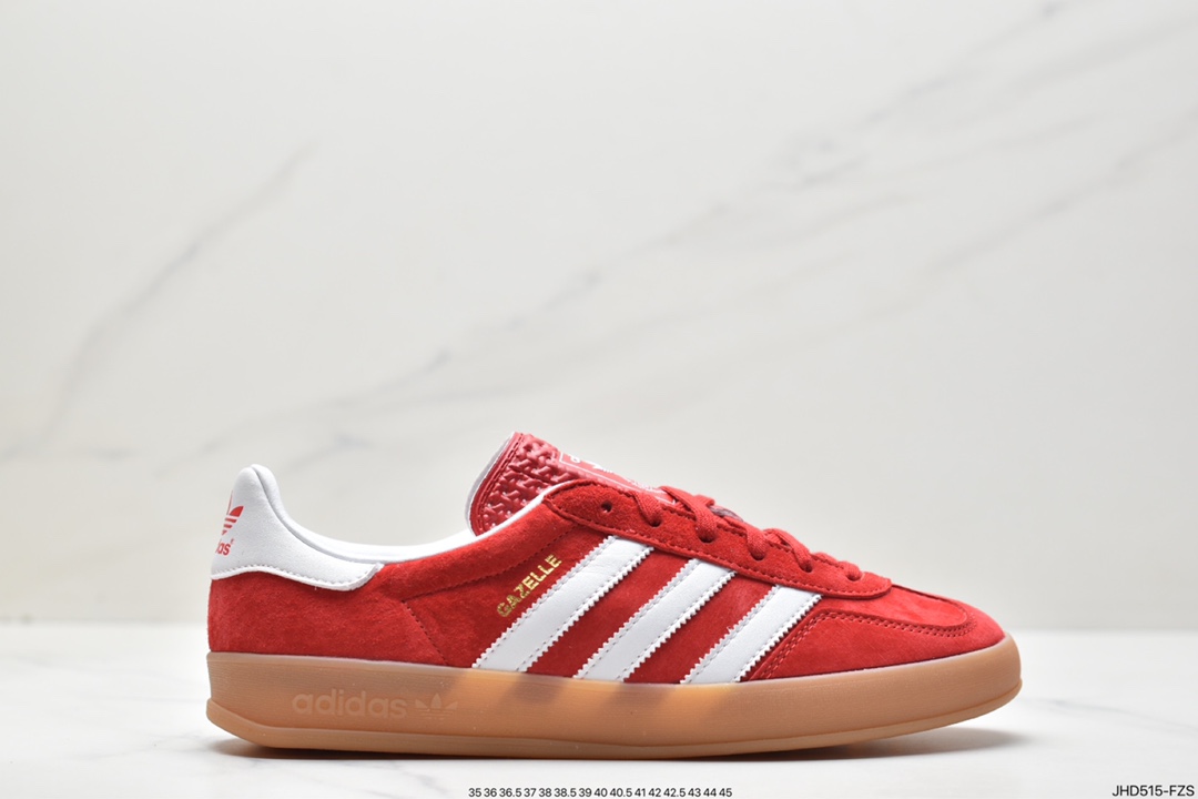 Adidas Originals Gazelle Indoor clover retro casual non-slip wear-resistant low-cut sneakers HQ8718