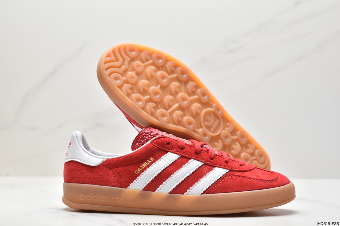 Adidas Originals Gazelle Indoor clover retro casual non-slip wear-resistant low-cut sneakers HQ8718