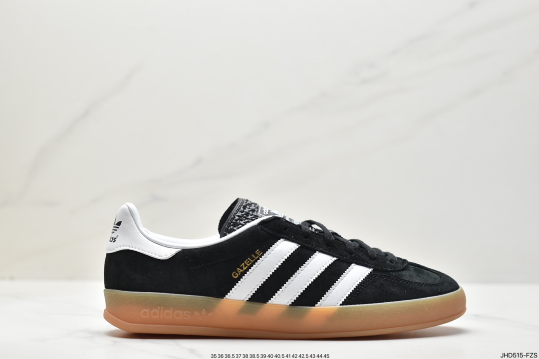 Adidas Originals Gazelle Indoor clover retro casual non-slip wear-resistant low-cut sneakers HQ8718