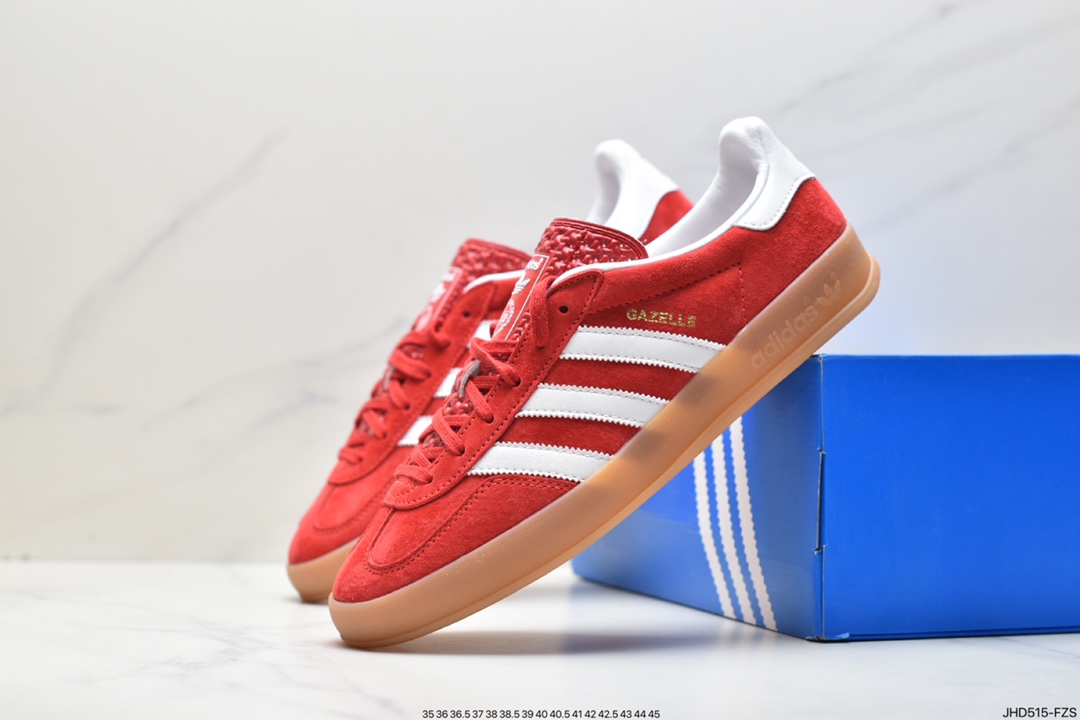 Adidas Originals Gazelle Indoor clover retro casual non-slip wear-resistant low-cut sneakers HQ8718