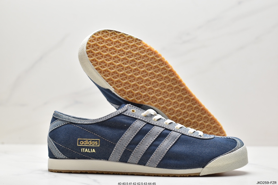 Adidas DENIM ITALIA SPZL handball player series versatile casual sports shoes ”suede beige black caramel bottom” HP8843