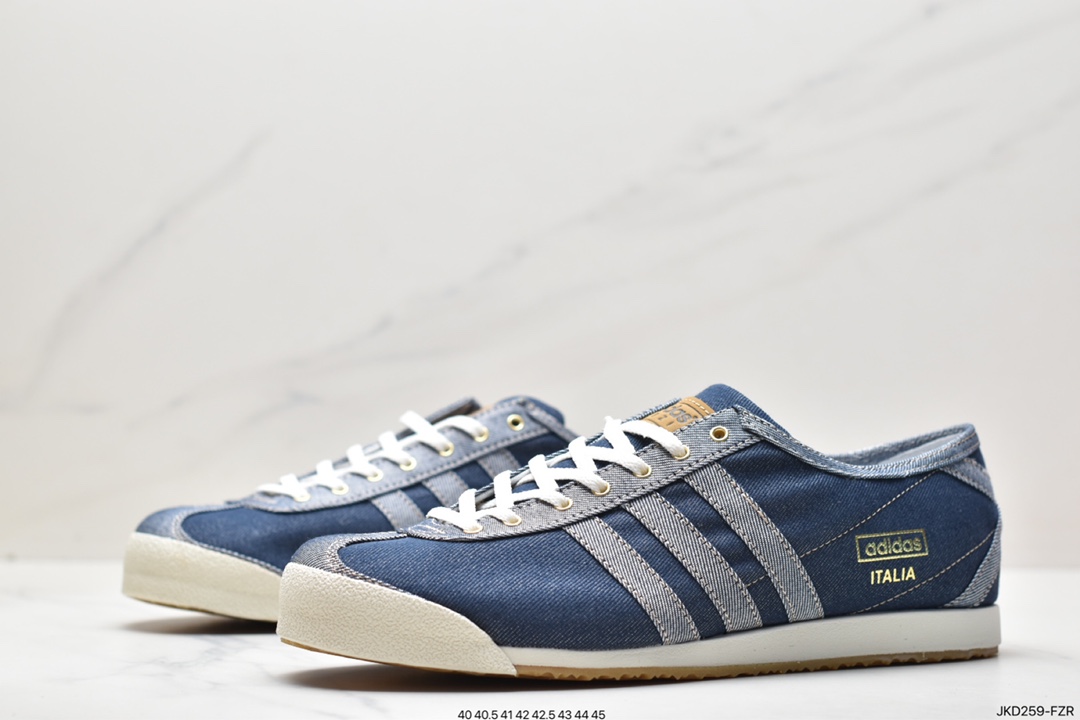 Adidas DENIM ITALIA SPZL handball player series versatile casual sports shoes ”suede beige black caramel bottom” HP8843