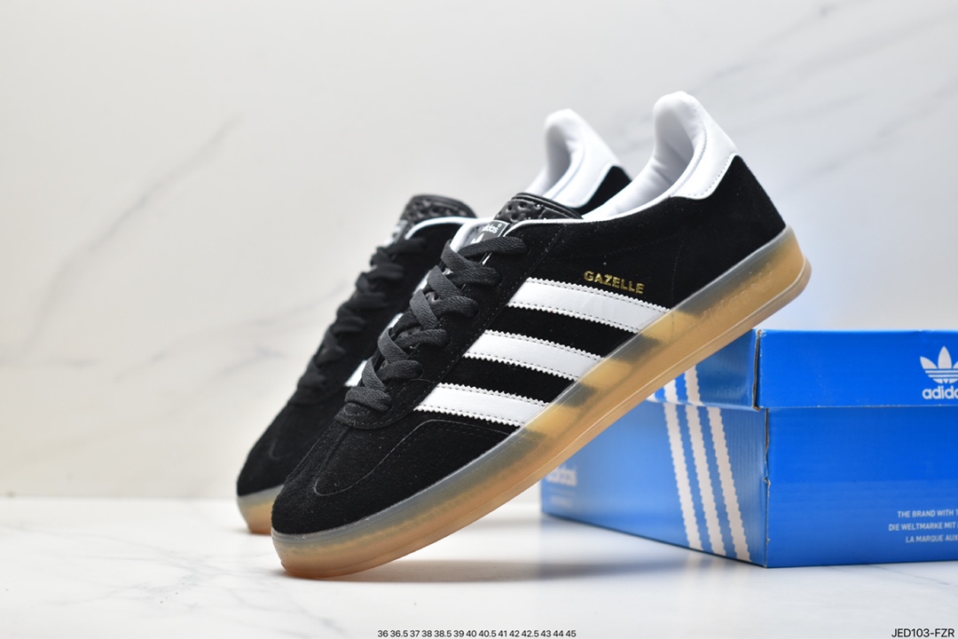 Adidas Originals Gazelle Indoor clover retro non-slip wear-resistant low-cut sneakers HO6259