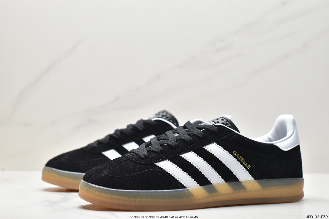 Adidas Originals Gazelle Indoor clover retro non-slip wear-resistant low-cut sneakers HO6259