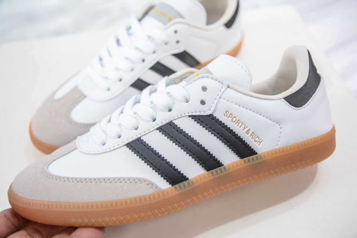 E Adidas Gazelle Indoor Traine Gazelle inner training series low-top retro versatile casual sports moral training style sneakers HP3354