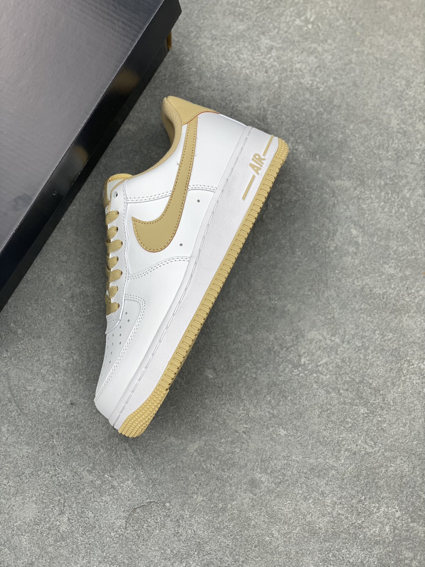 Nike Air Force 1 '07 Low Casual Sneakers - White/Khaki -JX2696-851 8 i1685299132 2404 6