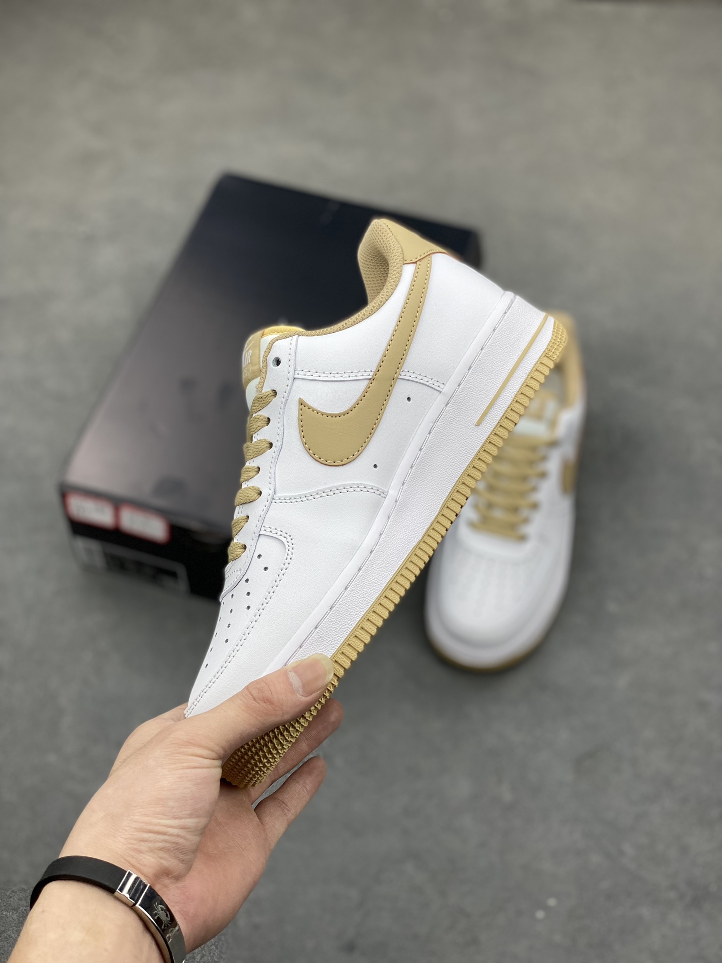 Nike Air Force 1 '07 Low Casual Sneakers - White/Khaki -JX2696-851 4 i1685299132 6196 2