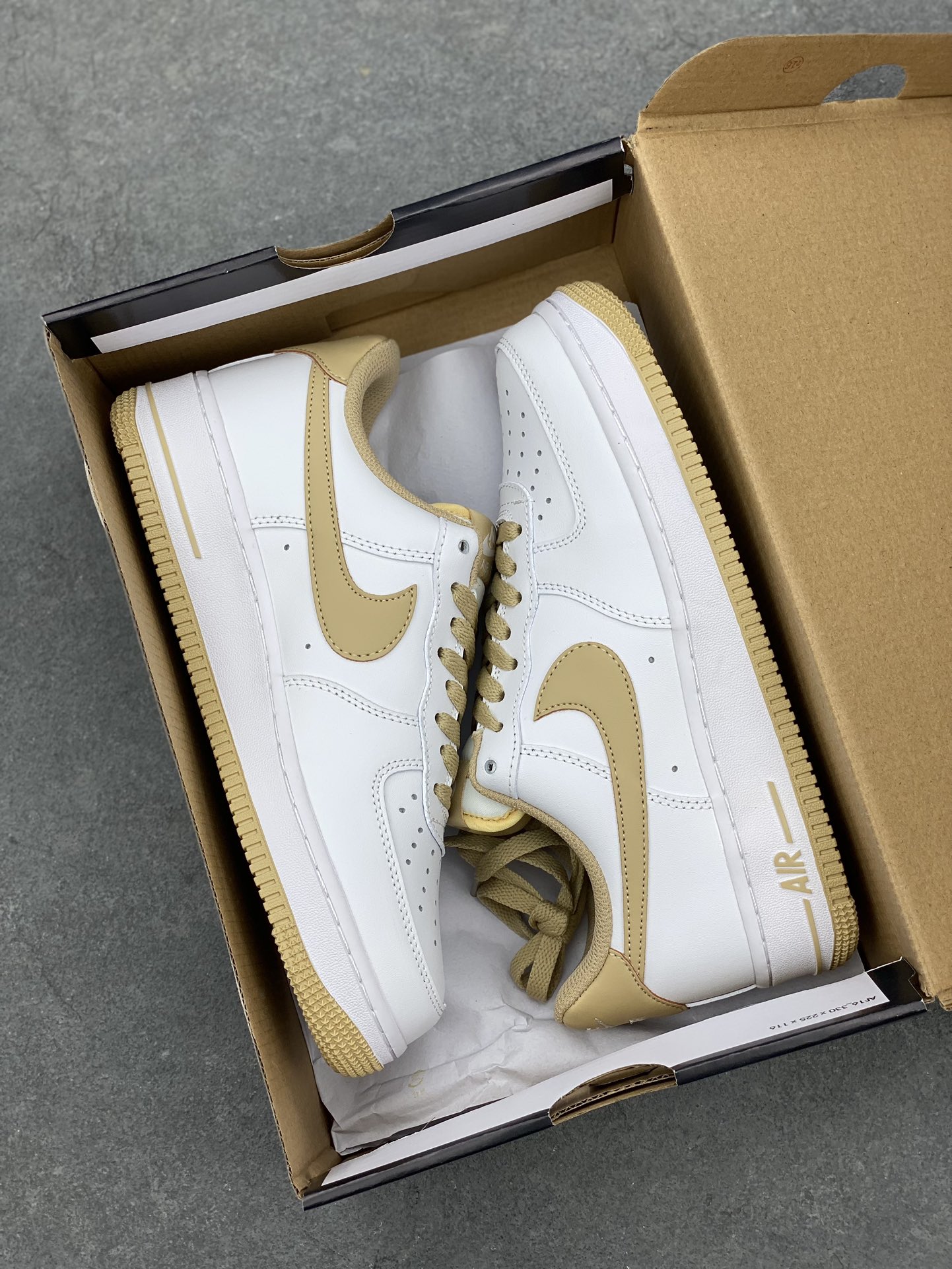Nike Air Force 1 '07 Low Casual Sneakers - White/Khaki -JX2696-851 10 i1685299132 7024 8