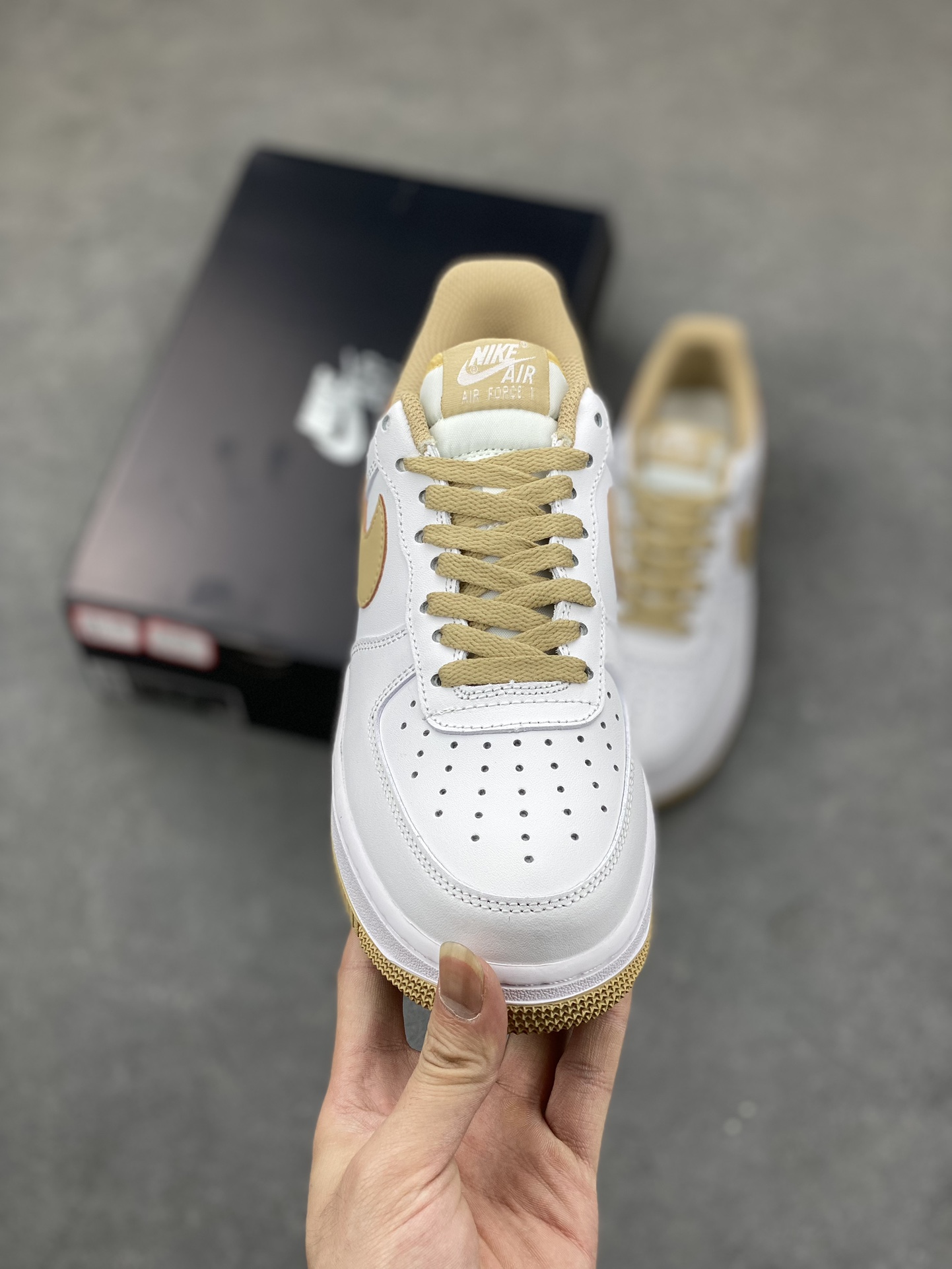 Nike Air Force 1 '07 Low Casual Sneakers - White/Khaki -JX2696-851 3 i1685299132 8384 1