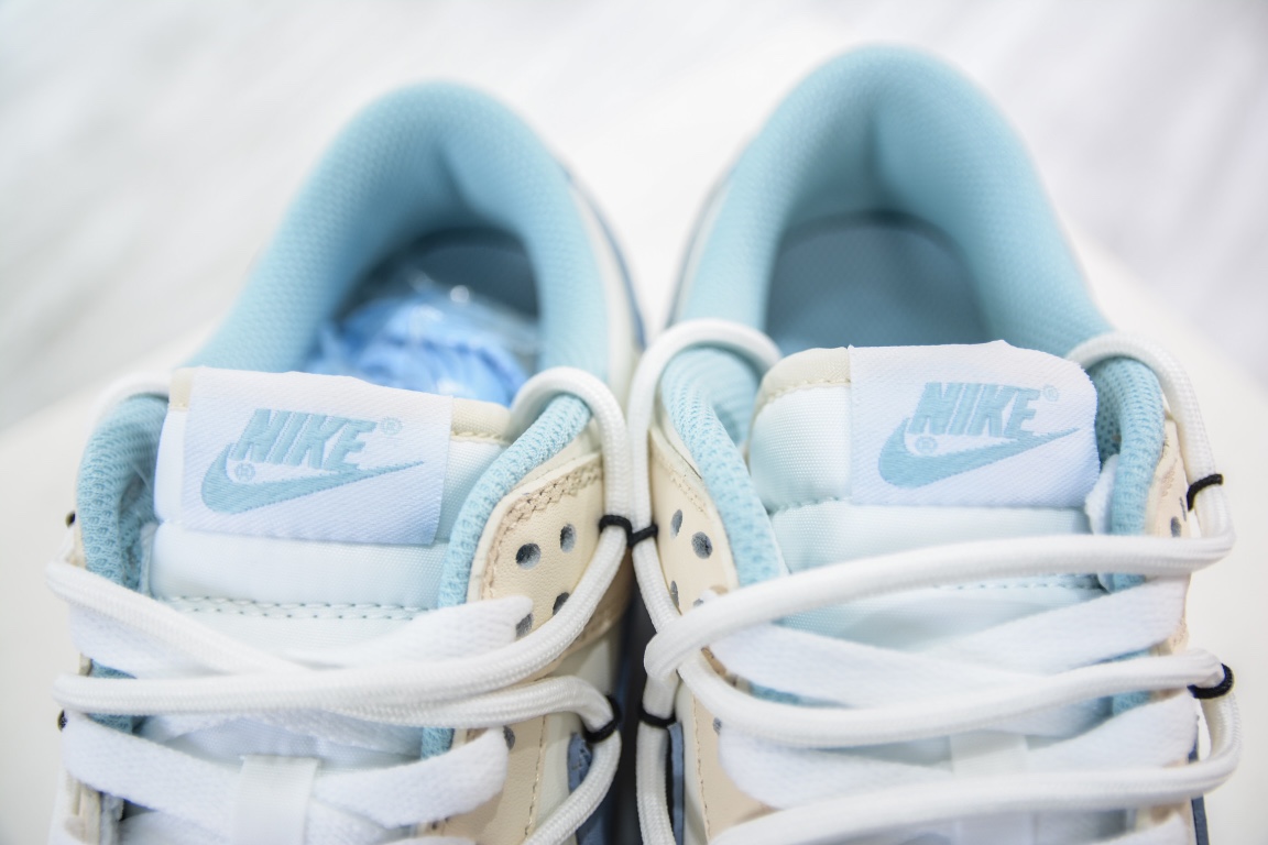 E Nike Dunk Low summery sea salt milk ice customized version deconstructed strap casual sneakers DD1503-123