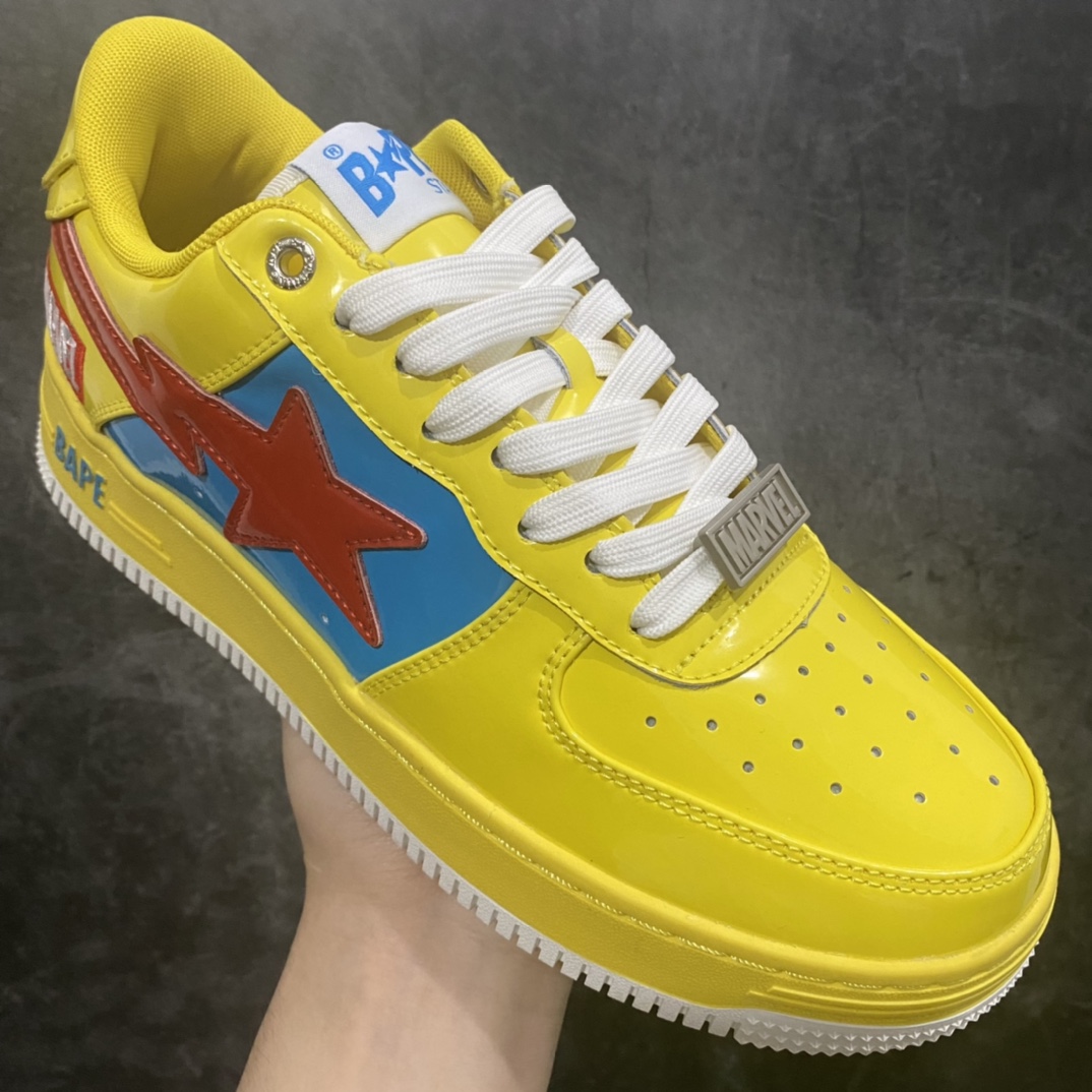 [C version pure original] Marvel x Bape Sta To Low ape head classic low-top sports and leisure sneakers