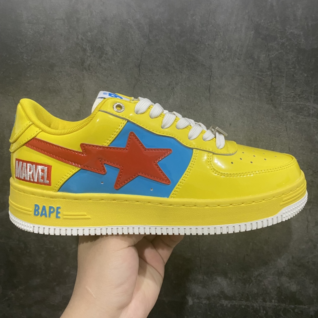 [C version pure original] Marvel x Bape Sta To Low ape head classic low-top sports and leisure sneakers