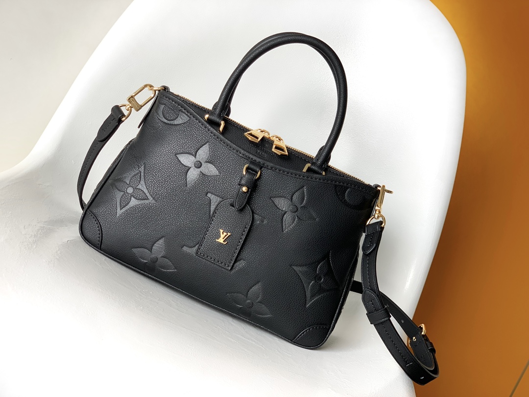 2023 Perfect Replica Designer
 Louis Vuitton Handbags Tote Bags Buying Replica
 Apricot Color Black White Empreinte​ Cowhide M46488