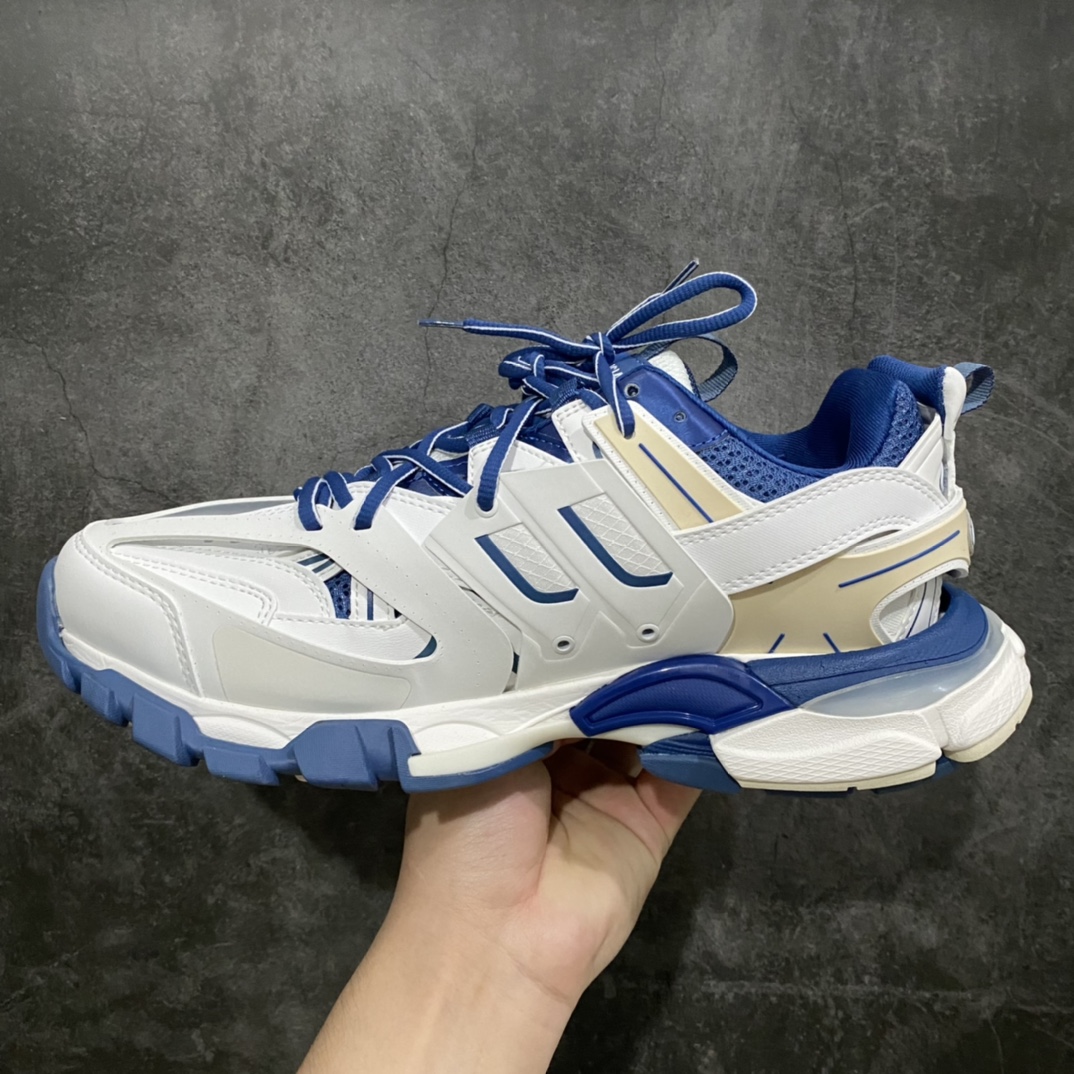 图片[2]-【VG版本】 巴黎世家3代系列 Balenciaga Track 3.0 低帮老爹鞋 蓝白n纯原版本 原装大盒 从里到外 一切百分百还原官方配置顶级专供碾压市面真标版本n整双鞋子从头到尾难度极高  原鞋购入开版n里里外外已攻破任何细节部位 韩国订单需求 无可挑剔 尺码：35 36 37 38 39 40 41 42 43 44 45 46-莆田鞋批发中心