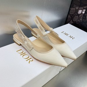 US Sale Dior Buy Shoes High Heel Pumps Sandals Embroidery Genuine Leather Rubber Sheepskin Spring/Summer Collection Oblique