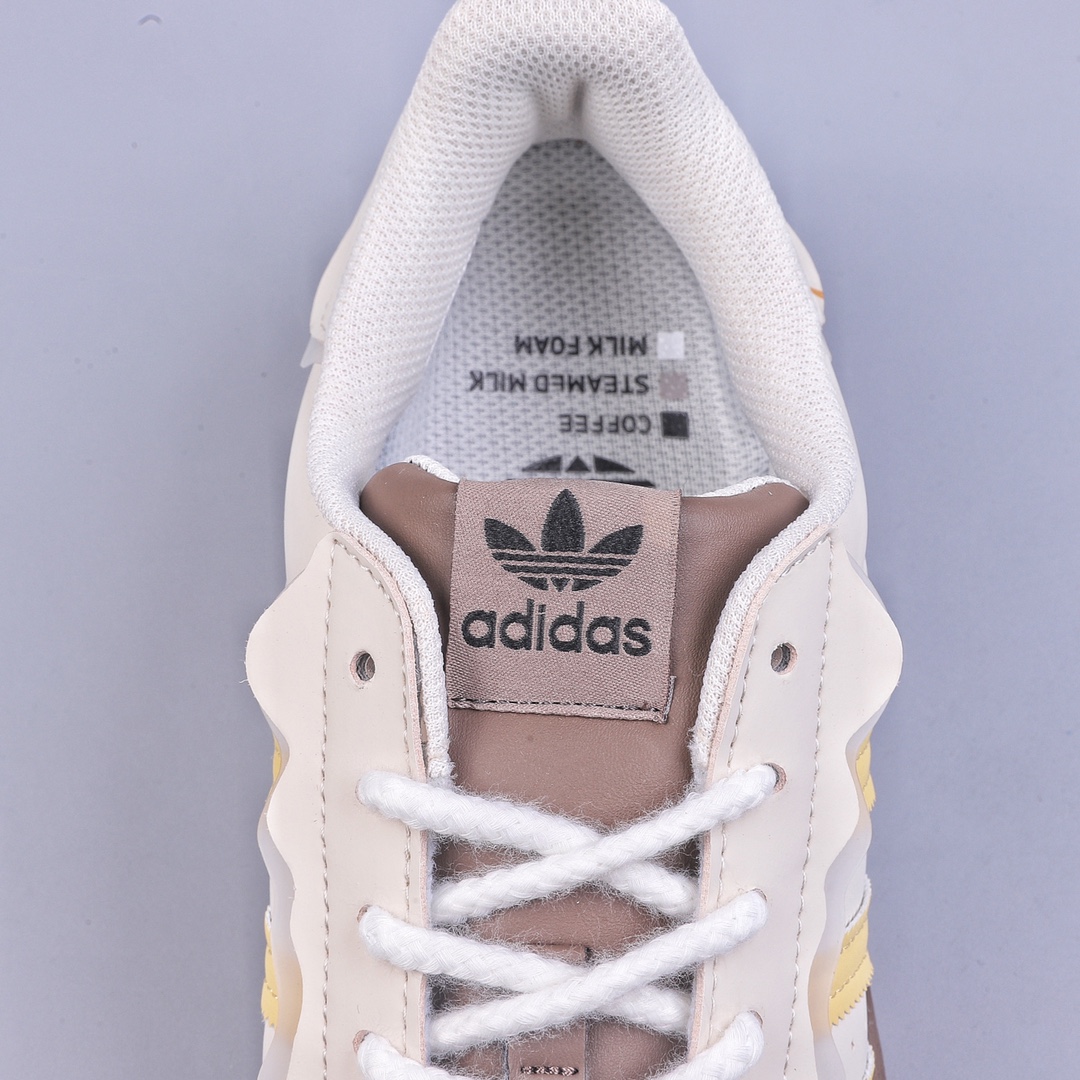 Adidas Originals Superstar uses new top layer stitching leather material GW4440