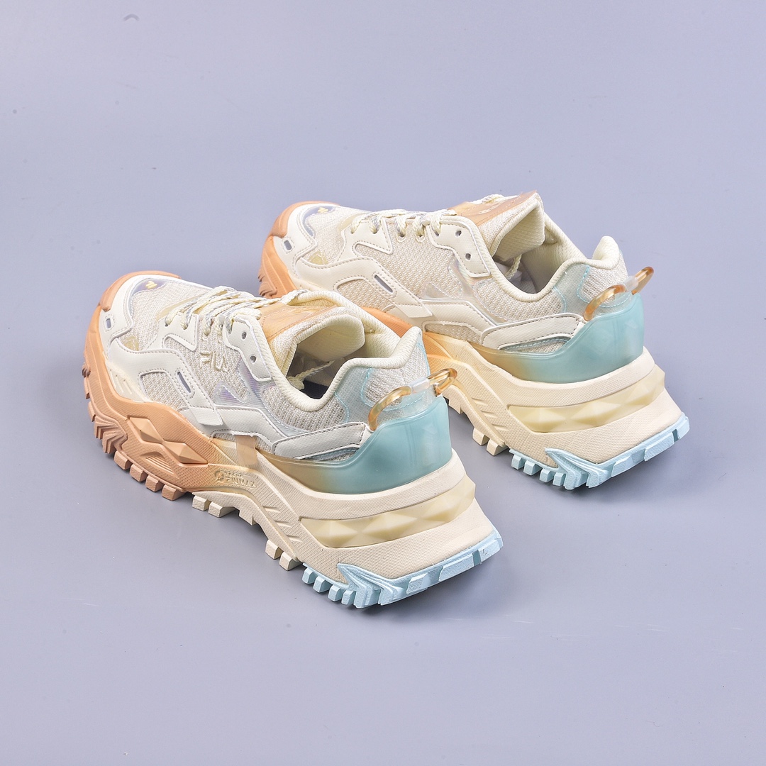 FILA FUSION trendy dad shoes for women summer hard candy shoes thick sole dad shoes running shoes T12W321301FLG