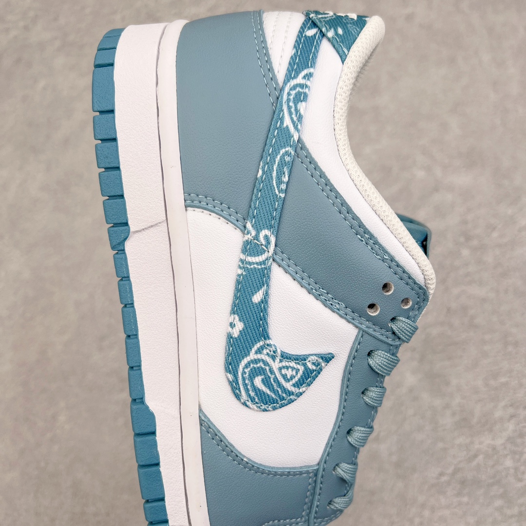 图片[6]-零售💰180 ＃KZ神版福利回馈‼NK Dunk Low \”Blue Paisley\” 蓝色佩斯利腰果花 DH4401-101 毫无疑问市场中端王者 全码福利开炸 长期补货价格一步到位 毫无疑问市场中端王者 实力大厂出品 新配色陆续开发 利润个位数只为口碑 全套原纸板楦头开发 确保原汁原味 完美呈现DUNK版型 一比一鞋头弧度高度鞋身弧度 此版本只针对中端市场 皮料材质有所更替 其他数据细节工艺流程均保持一致 绝不口嗨 细节品控鞋型随意对比 独家私模官方第六代原厂航空铝磨具打磨大底 鞋头坡度极致还原 无解鞋型 原盒原配 圈内天花板工艺 原厂玻璃冲刀 超高清洁度 全鞋零毛边皮料切割 原厂中底布点胶 中底布拉帮走线遵循公司 SIZE：36 36.5 37.5 38 38.5 39 40 40.5 41 42 42.5 43 44 44.5 45 46 47.5 编码：by1936080-运动鞋