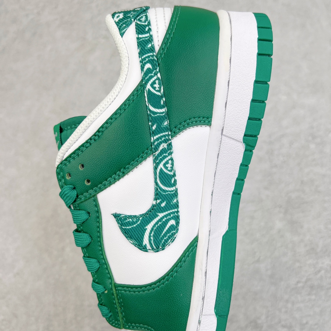 图片[7]-零售💰180 ＃KZ神版福利回馈‼NK Dunk Low  \”Green Paisley\” 绿色佩斯利腰果花 DH4401-102 毫无疑问市场中端王者 全码福利开炸 长期补货价格一步到位 毫无疑问市场中端王者 实力大厂出品 新配色陆续开发 利润个位数只为口碑 全套原纸板楦头开发 确保原汁原味 完美呈现DUNK版型 一比一鞋头弧度高度鞋身弧度 此版本只针对中端市场 皮料材质有所更替 其他数据细节工艺流程均保持一致 绝不口嗨 细节品控鞋型随意对比 独家私模官方第六代原厂航空铝磨具打磨大底 鞋头坡度极致还原 无解鞋型 原盒原配 圈内天花板工艺 原厂玻璃冲刀 超高清洁度 全鞋零毛边皮料切割 原厂中底布点胶 中底布拉帮走线遵循公司 SIZE：36 36.5 37.5 38 38.5 39 40 40.5 41 42 42.5 43 44 44.5 45 46 47.5 编码：by1936080-运动鞋