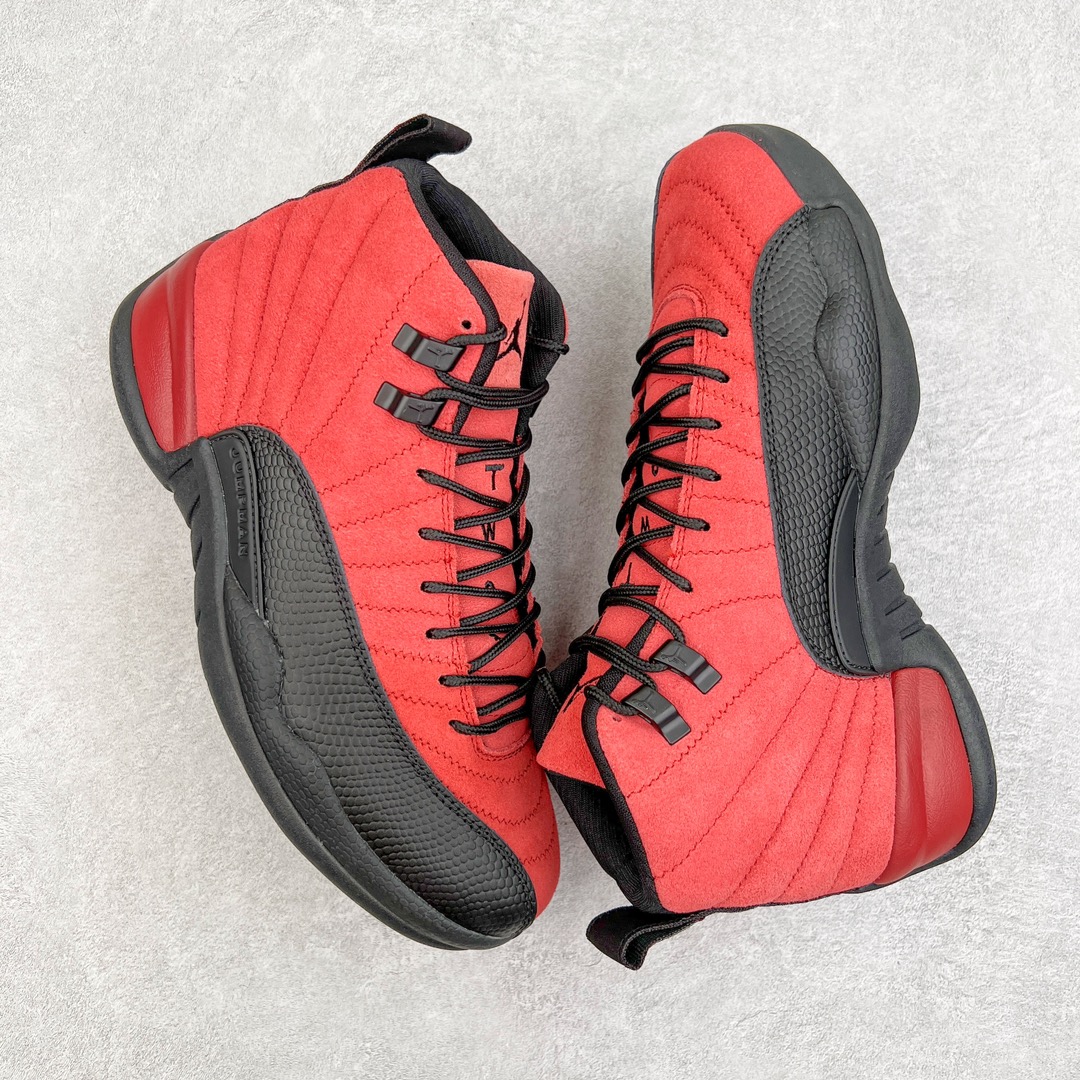 图片[3]-零售💰320 ＃JH外贸版 Air Jordan AJ12 Retro 反转黑红病倒 货号：CT8013-602 原楦原纸板开发 原汁原味12代鞋型 进口头层皮料 用料绝不含糊 原盒原配 平台外单特供 极限压缩成本 最直接的单价 独家供应开发至49码 SIZE：40 40.5 41 42 42.5 43 44 44.5 45 45.5 46 47.5 48 49 编码：Xby3936020-运动鞋