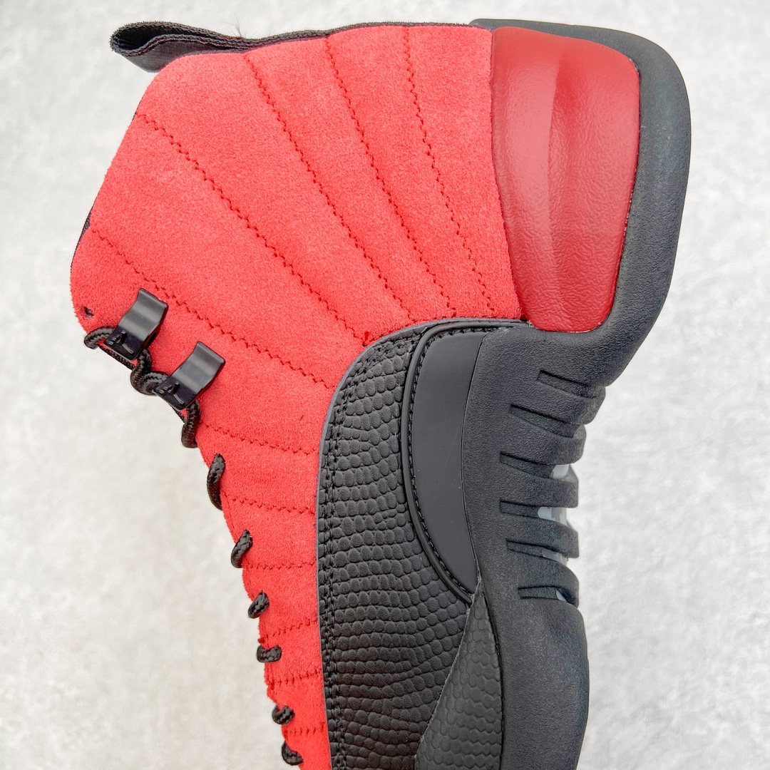 图片[7]-零售💰320 ＃JH外贸版 Air Jordan AJ12 Retro 反转黑红病倒 货号：CT8013-602 原楦原纸板开发 原汁原味12代鞋型 进口头层皮料 用料绝不含糊 原盒原配 平台外单特供 极限压缩成本 最直接的单价 独家供应开发至49码 SIZE：40 40.5 41 42 42.5 43 44 44.5 45 45.5 46 47.5 48 49 编码：Xby3936020-运动鞋