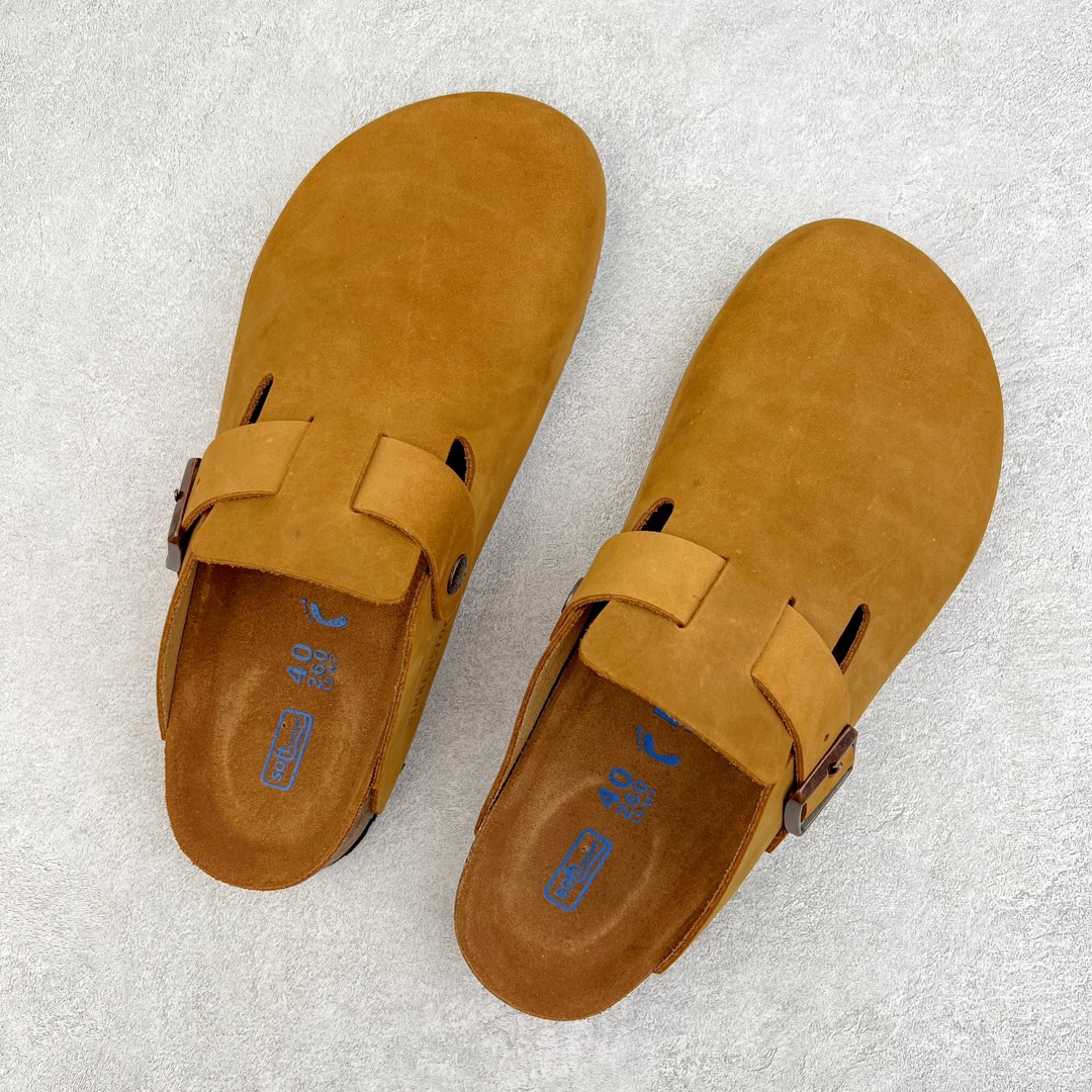 图片[3]-零售💰250 ＃DC Birkenstock Boston VL 勃肯软木底包头拖鞋 天鹅绒般的绒面革赋子休闲的经典外观 四季皆宜 柔软的鞋床采用额外的泡沫缓冲层 提供额外的舒适感和全天支撑 全网独家首发 源于德国的严谨工艺  牛巴戎面 中层松木 EVA 三层组合大底 优质牛皮面料五金扣 出口订单 尺码：35-44 编码：by2936050-运动鞋