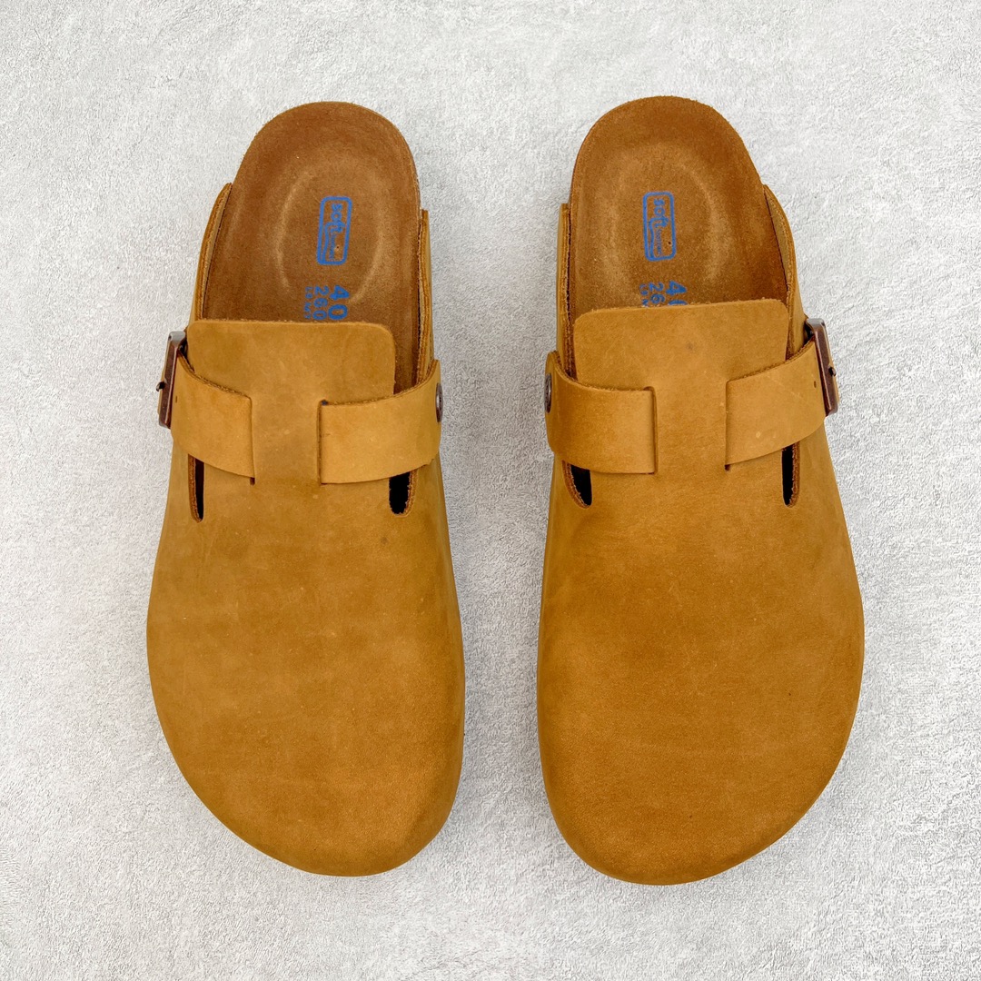 图片[2]-零售💰250 ＃DC Birkenstock Boston VL 勃肯软木底包头拖鞋 天鹅绒般的绒面革赋子休闲的经典外观 四季皆宜 柔软的鞋床采用额外的泡沫缓冲层 提供额外的舒适感和全天支撑 全网独家首发 源于德国的严谨工艺  牛巴戎面 中层松木 EVA 三层组合大底 优质牛皮面料五金扣 出口订单 尺码：35-44 编码：by2936050-运动鞋