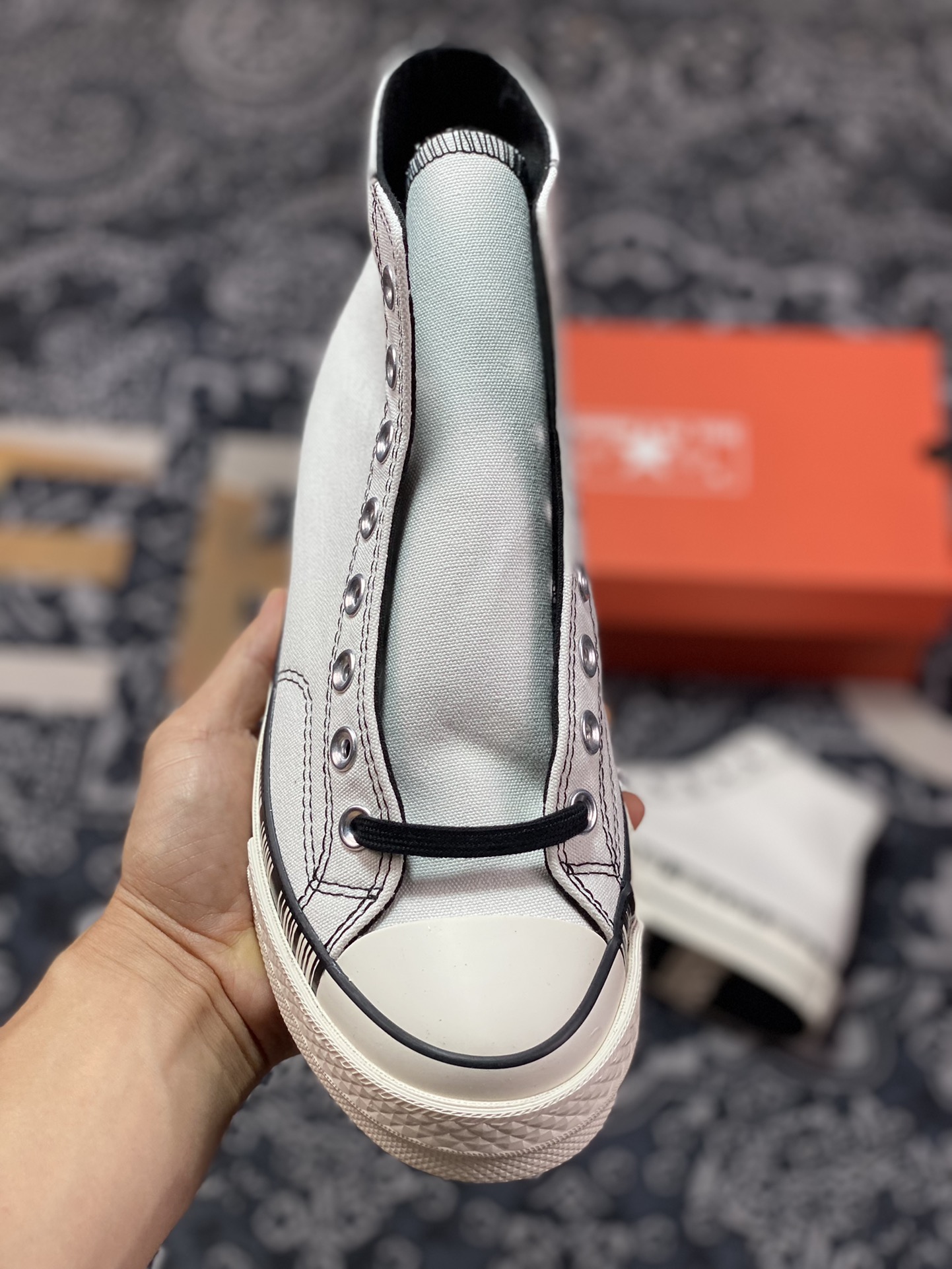 150  Converse Chuck 1970s 米白条形码 经典限定款三星标帆布鞋