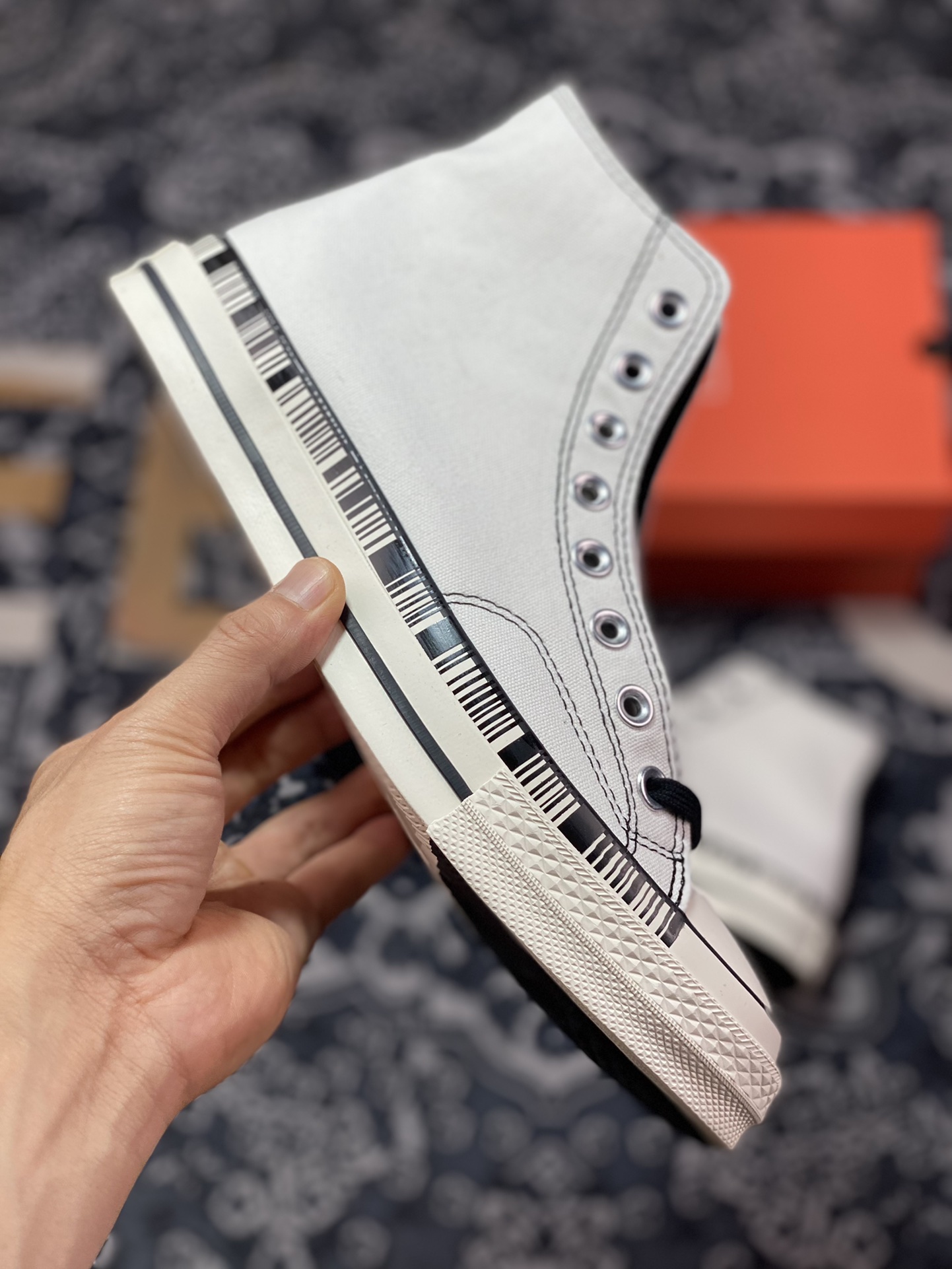 150  Converse Chuck 1970s 米白条形码 经典限定款三星标帆布鞋