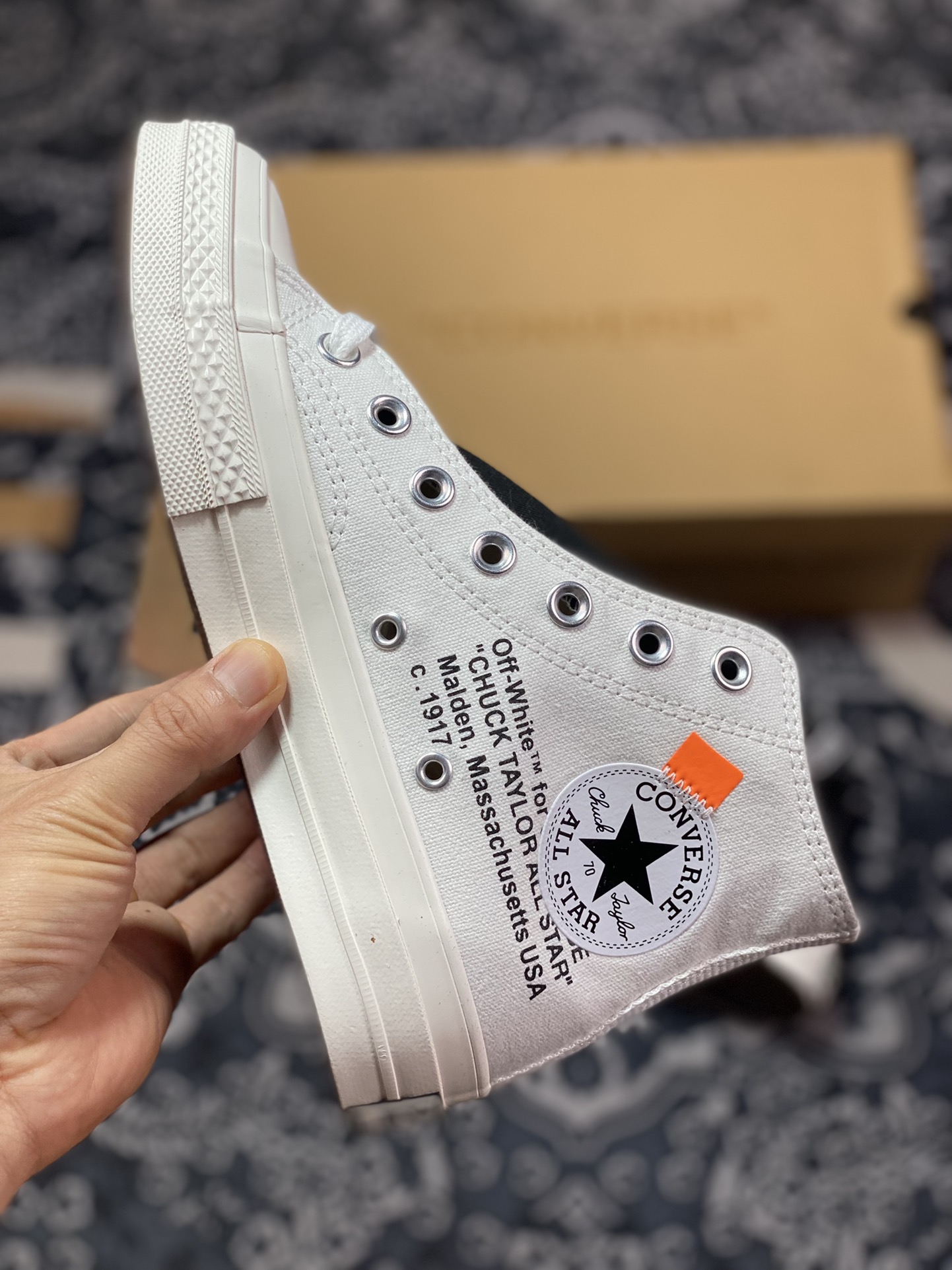 150  Virgil Abloh限量 OFF-WHITE x Converse 3.0 OW 匡威联名黑白阴阳帆布鞋