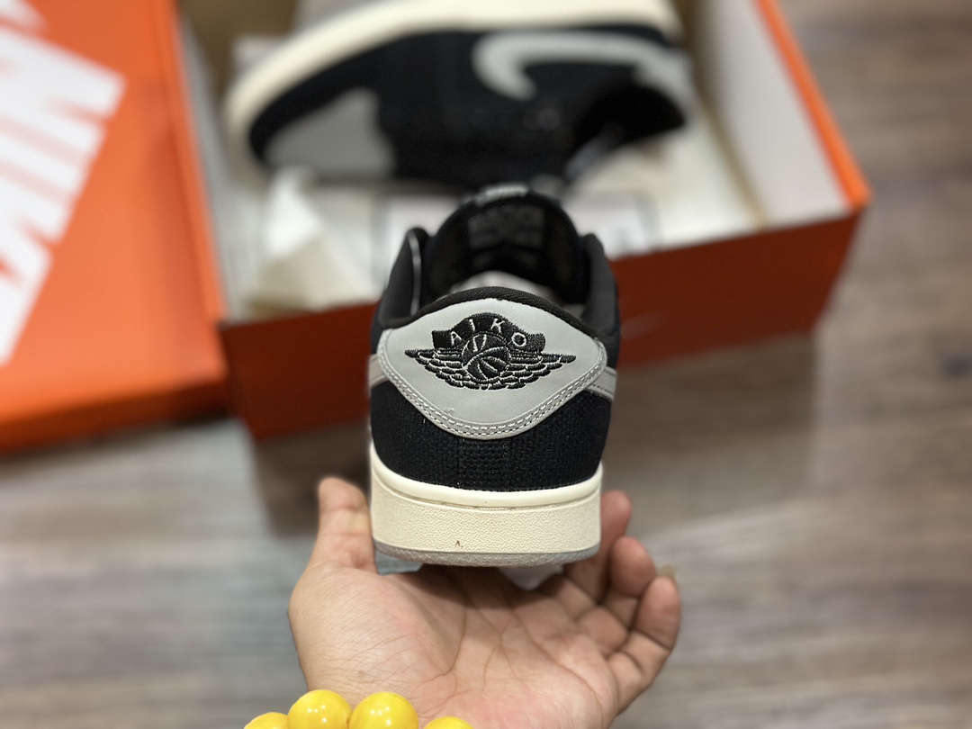 200 Air Jordan Low Shadow AJ1 乔1黑灰色 文化休闲鞋 DX4981-002