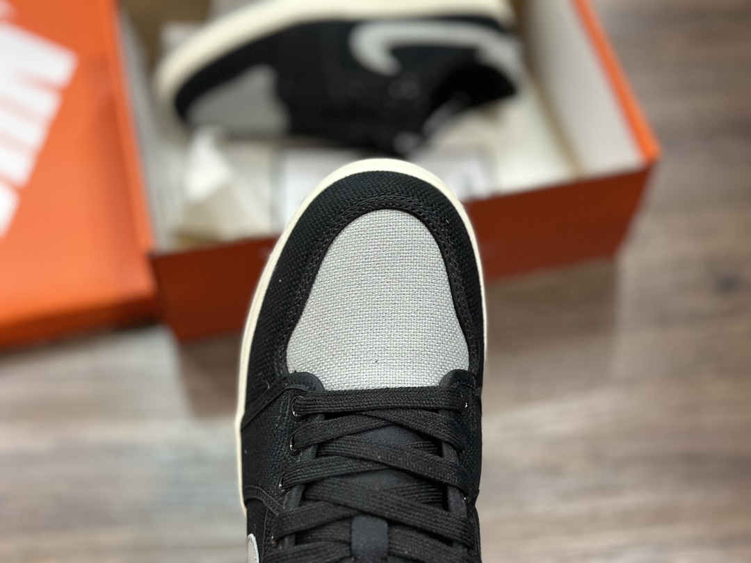 200 Air Jordan Low Shadow AJ1 乔1黑灰色 文化休闲鞋 DX4981-002