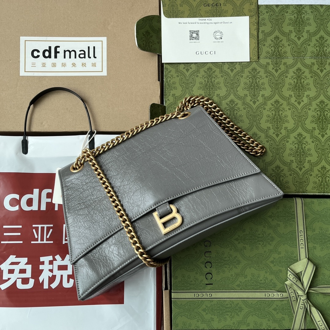 原厂皮配Cdfmall三亚免税店手提袋来自巴黎世家22年秋冬系列Crush气场强大的实用型大包包强势回归